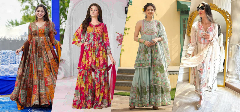 "Explore our latest collection of exquisite Indian ethnic dresses for every occasion"  