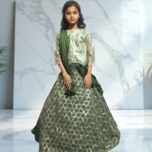 Designer Kids' Lehenga Choli in High-Quality Imported Fabric