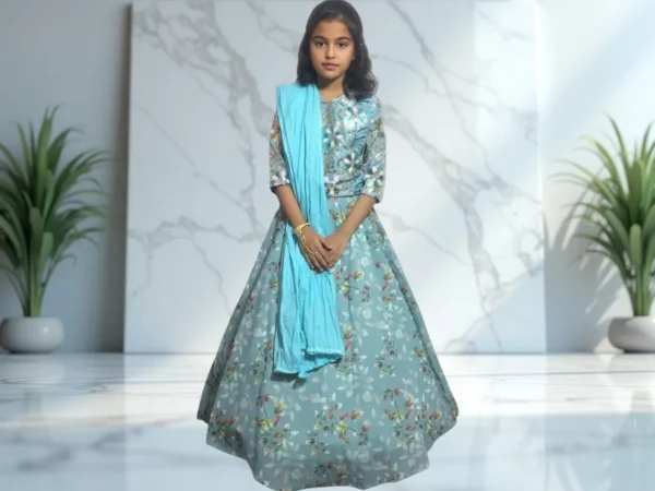 Stunning Imported Fabric Lehenga Choli for Kids