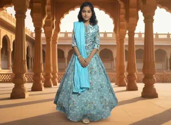 Stunning Imported Fabric Lehenga Choli for Kids