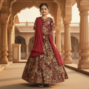 Stylish Kids' Lehenga Choli in Imported Fabric
